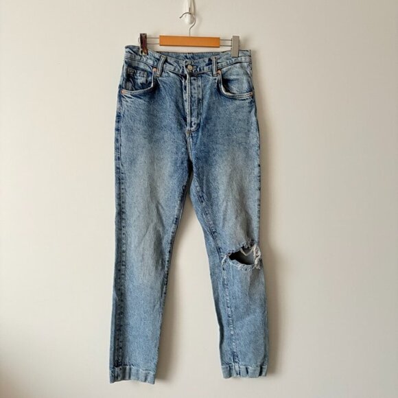 ALLSAINTS Zoe High Rise Stretch Slim Jeans Denim Size 29 - Picture 5 of 9